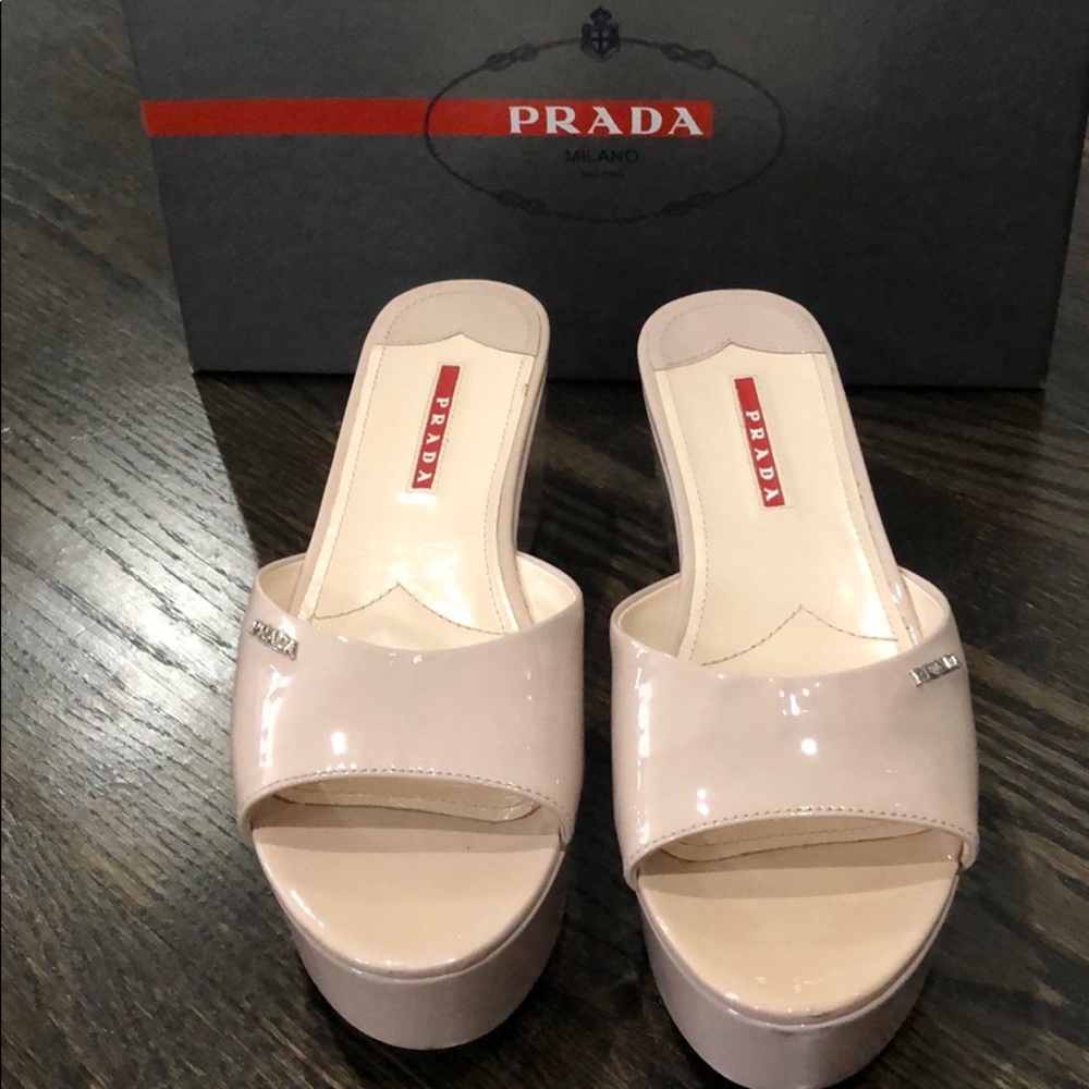Prada wedges